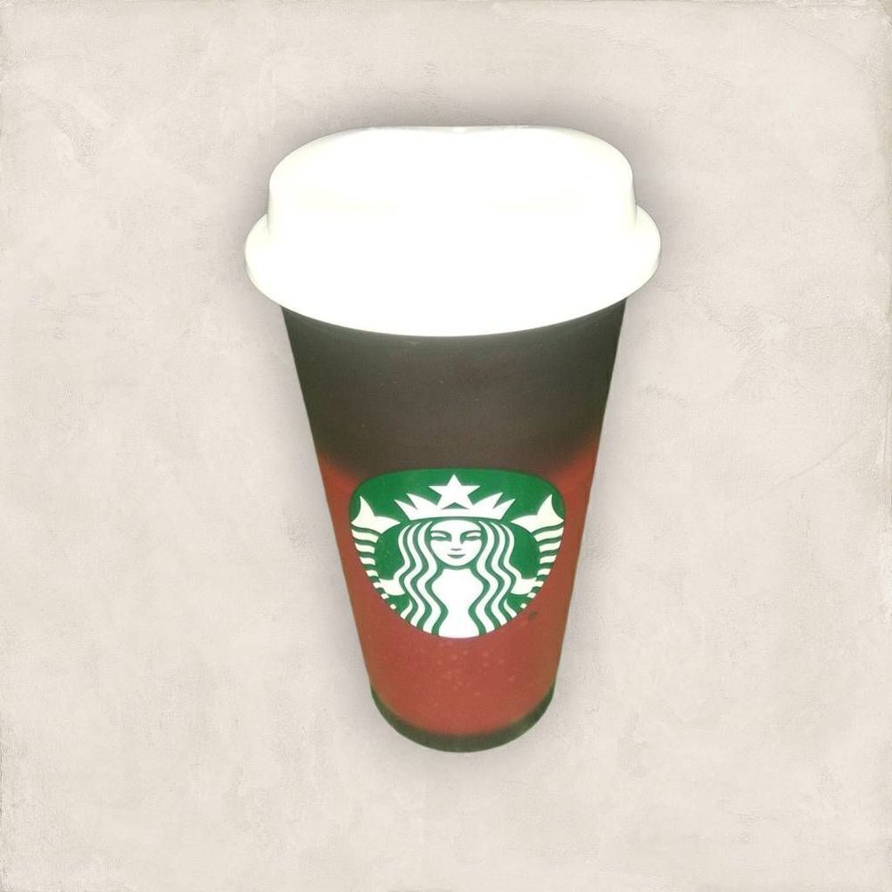 Starbucks 16oz Color Changing Reusable Cup With Lid